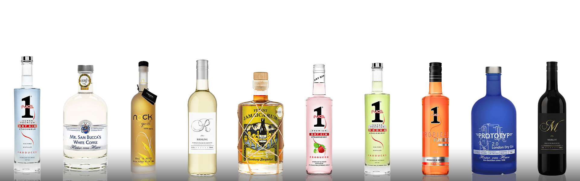 butelki vodka premium NO.1