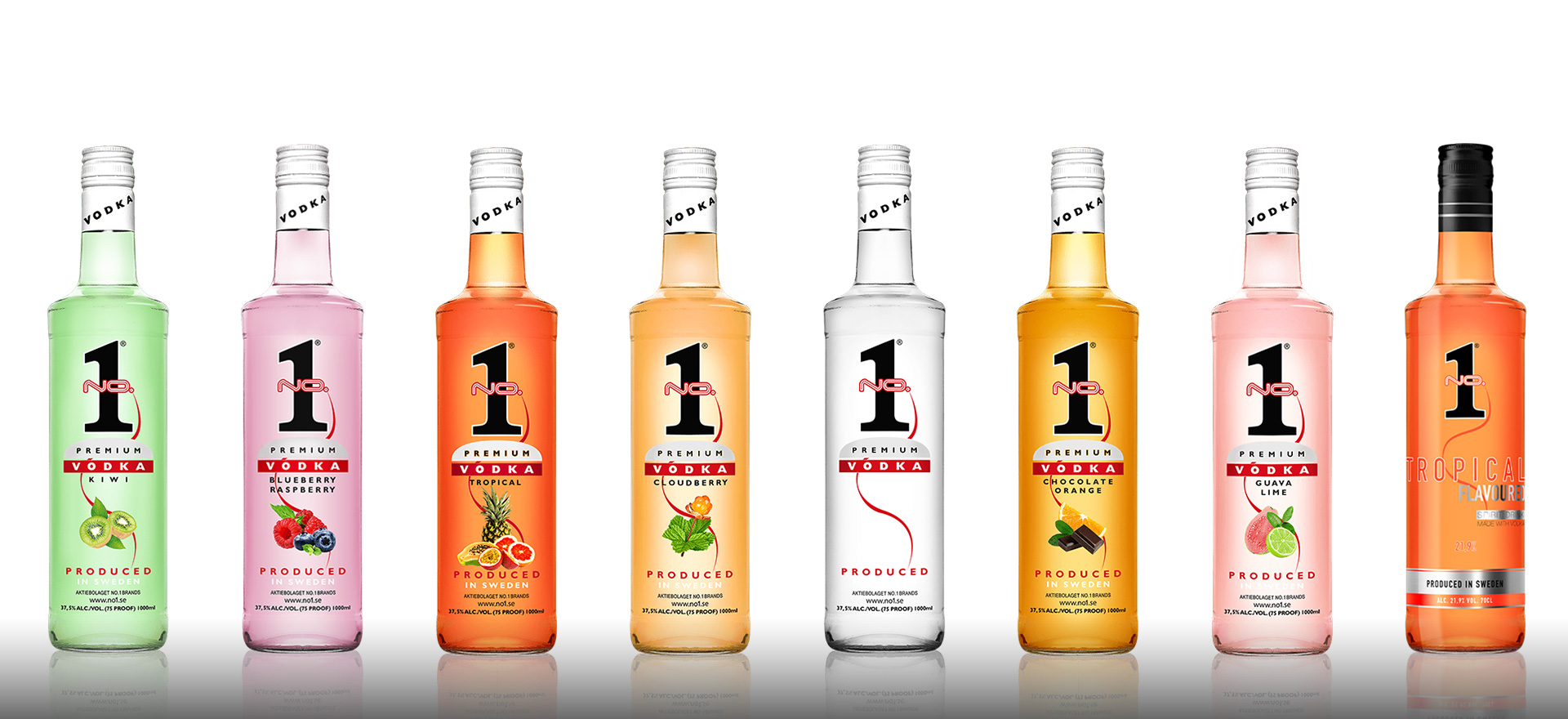 Slajd #1 - butelki vodka premium NO.1